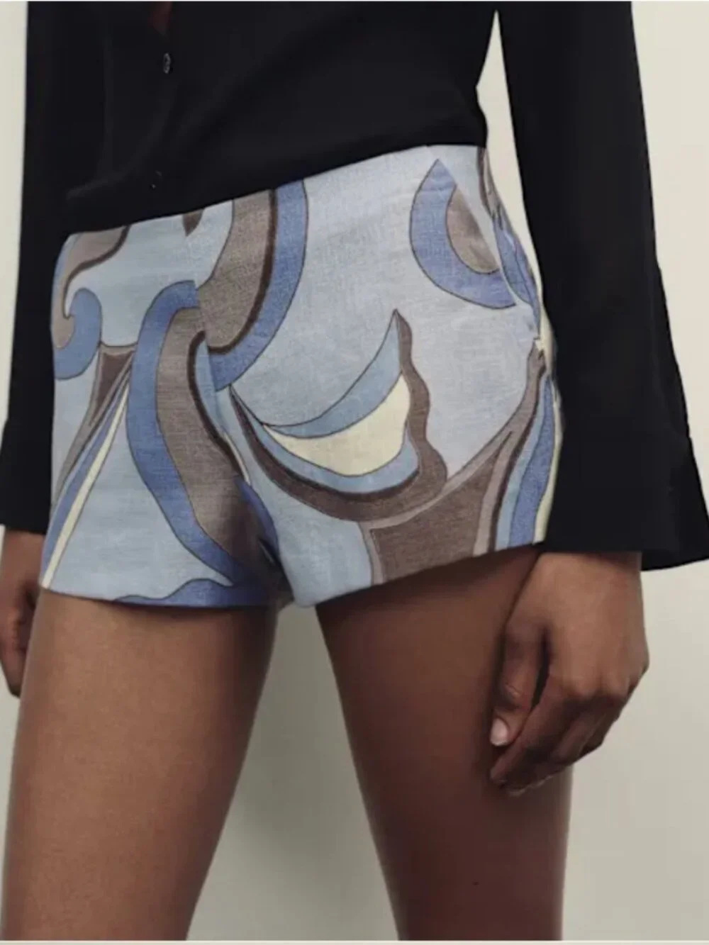 Reformation June Low Rise Psychedelic Shorts
